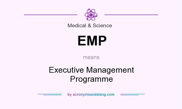What does EMP mean? It stands for Executive Management Programme