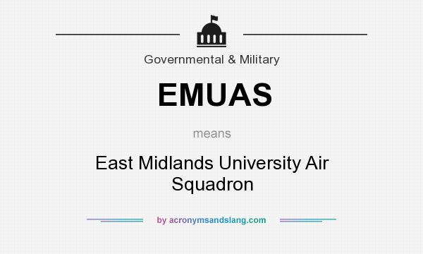 What does EMUAS mean? It stands for East Midlands University Air Squadron