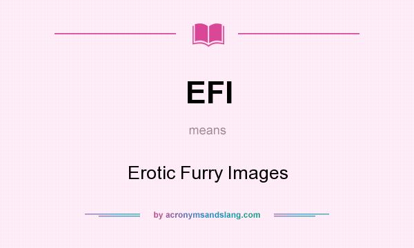 What does EFI mean? It stands for Erotic Furry Images
