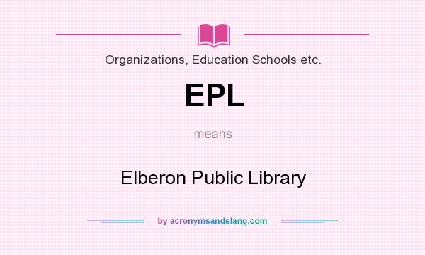 What does EPL mean? It stands for Elberon Public Library