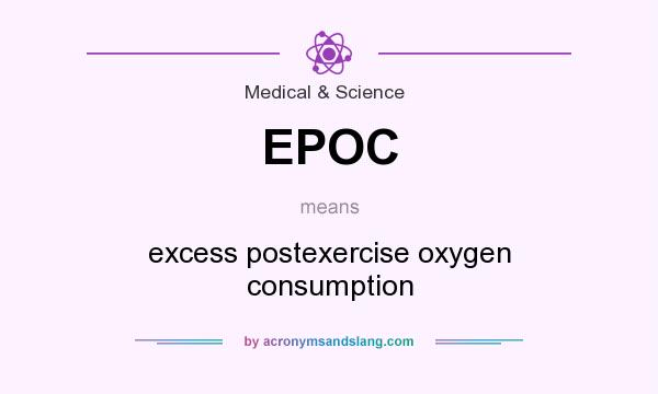 What does EPOC mean? It stands for excess postexercise oxygen consumption