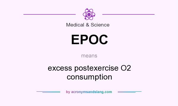 What does EPOC mean? It stands for excess postexercise O2 consumption