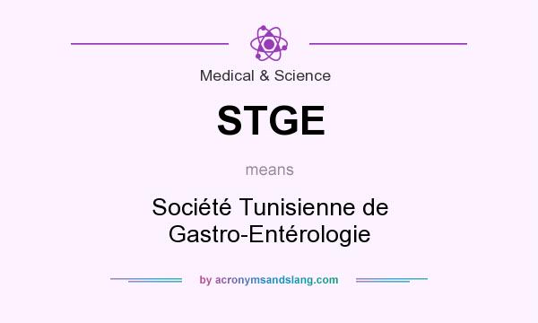 What does STGE mean? It stands for Société Tunisienne de Gastro-Entérologie