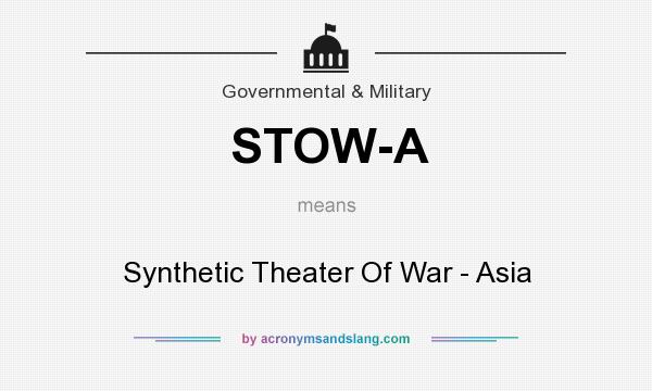 What does STOW-A mean? It stands for Synthetic Theater Of War - Asia