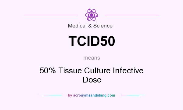 What does TCID50 mean? It stands for 50% Tissue Culture Infective Dose