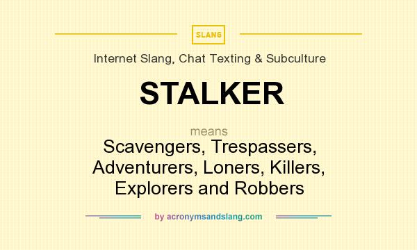 What does STALKER mean? It stands for Scavengers, Trespassers, Adventurers, Loners, Killers, Explorers and Robbers