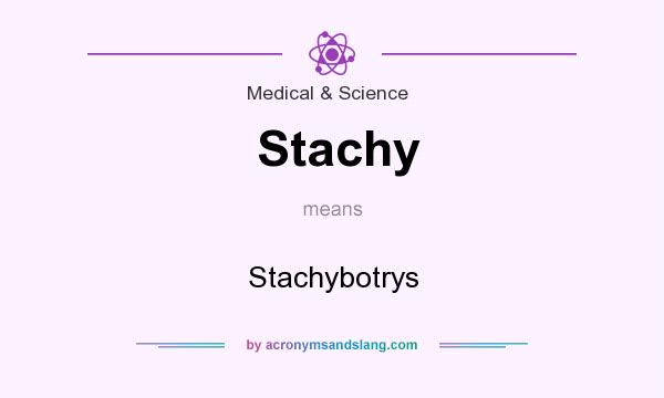 What does Stachy mean? It stands for Stachybotrys