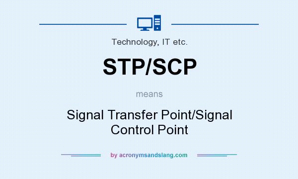 What does STP/SCP mean? It stands for Signal Transfer Point/Signal Control Point