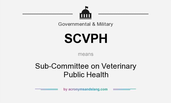 What does SCVPH mean? It stands for Sub-Committee on Veterinary Public Health