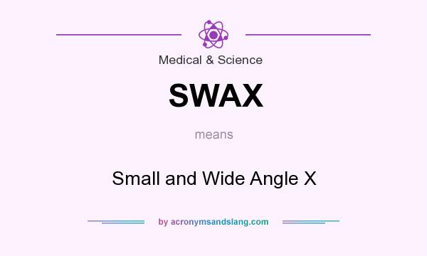 What does SWAX mean? It stands for Small and Wide Angle X