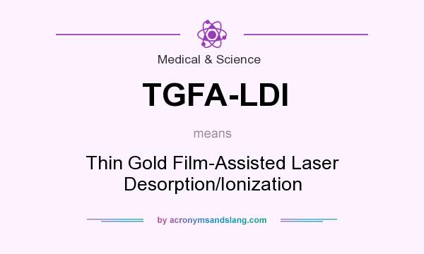 What does TGFA-LDI mean? It stands for Thin Gold Film-Assisted Laser Desorption/Ionization
