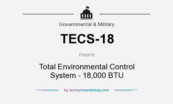 What does TECS-18 mean? It stands for Total Environmental Control System - 18,000 BTU