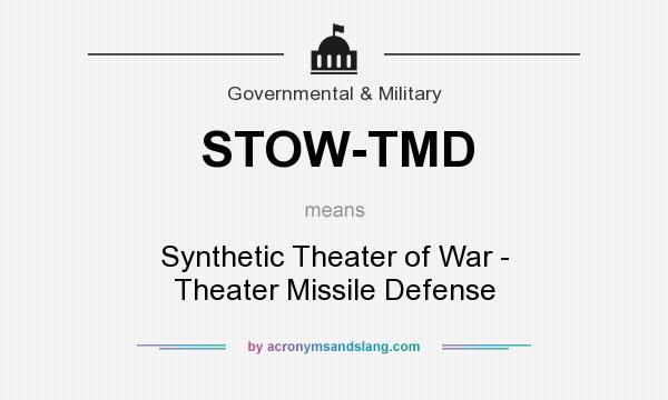 What does STOW-TMD mean? It stands for Synthetic Theater of War - Theater Missile Defense