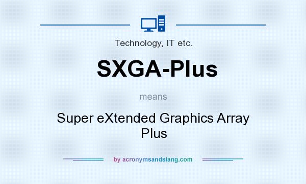 What does SXGA-Plus mean? It stands for Super eXtended Graphics Array Plus