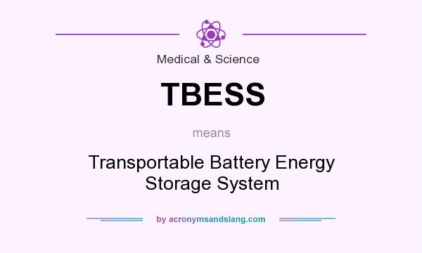 What does TBESS mean? It stands for Transportable Battery Energy Storage System