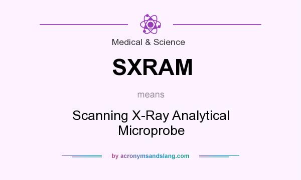 What does SXRAM mean? It stands for Scanning X-Ray Analytical Microprobe