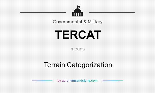 What does TERCAT mean? It stands for Terrain Categorization