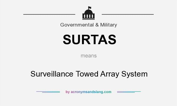 What does SURTAS mean? It stands for Surveillance Towed Array System