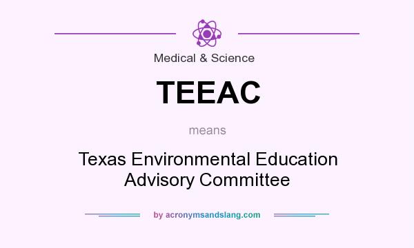 What does TEEAC mean? It stands for Texas Environmental Education Advisory Committee