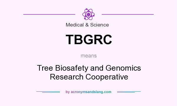 What does TBGRC mean? It stands for Tree Biosafety and Genomics Research Cooperative