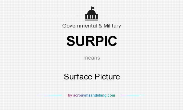What does SURPIC mean? It stands for Surface Picture