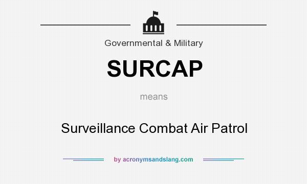What does SURCAP mean? It stands for Surveillance Combat Air Patrol
