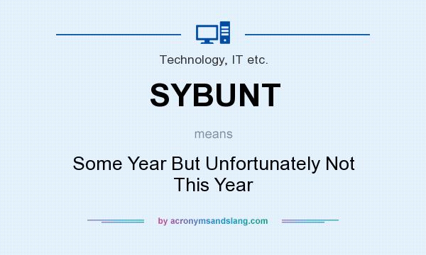What does SYBUNT mean? It stands for Some Year But Unfortunately Not This Year