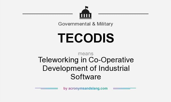 What does TECODIS mean? It stands for Teleworking in Co-Operative Development of Industrial Software