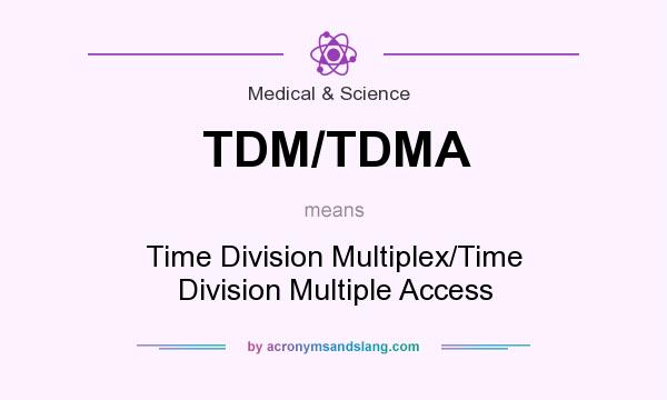 What does TDM/TDMA mean? It stands for Time Division Multiplex/Time Division Multiple Access