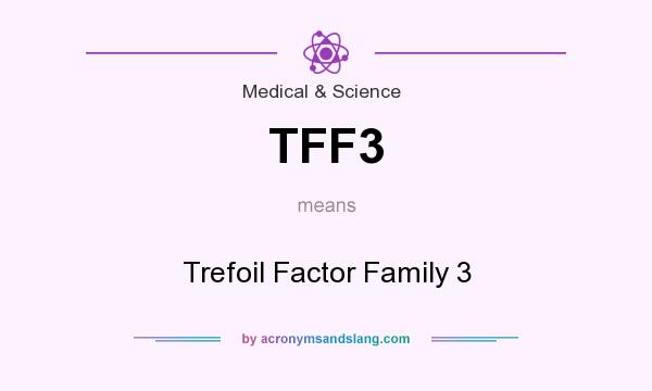 What does TFF3 mean? It stands for Trefoil Factor Family 3