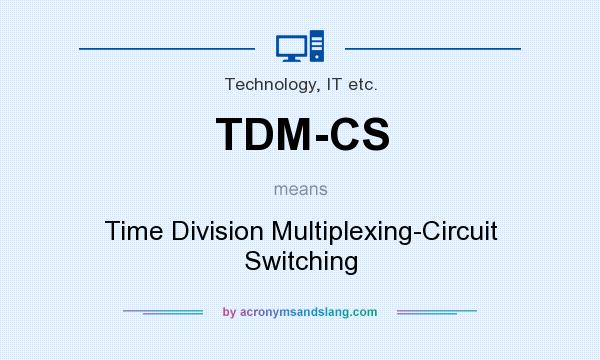 What does TDM-CS mean? It stands for Time Division Multiplexing-Circuit Switching