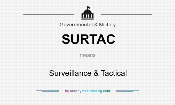 What does SURTAC mean? It stands for Surveillance & Tactical