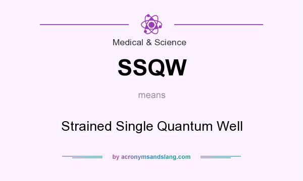 What does SSQW mean? It stands for Strained Single Quantum Well