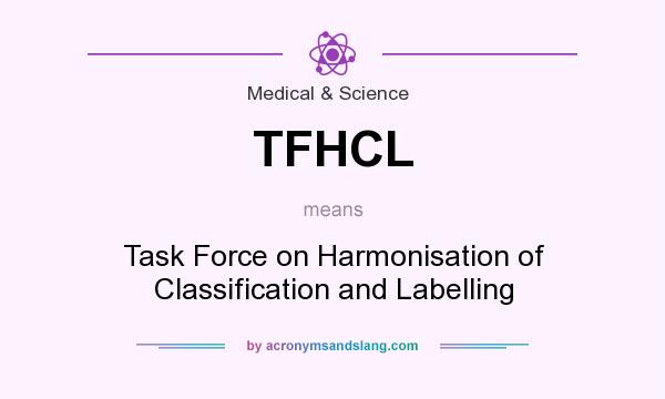 What does TFHCL mean? It stands for Task Force on Harmonisation of Classification and Labelling