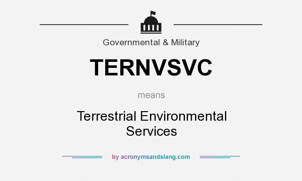 What does TERNVSVC mean? It stands for Terrestrial Environmental Services