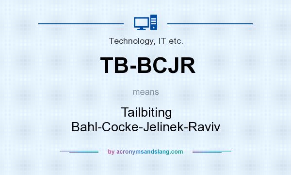 What does TB-BCJR mean? It stands for Tailbiting Bahl-Cocke-Jelinek-Raviv