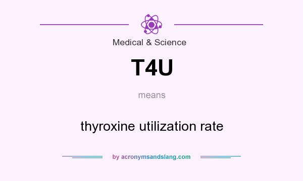 What does T4U mean? It stands for thyroxine utilization rate
