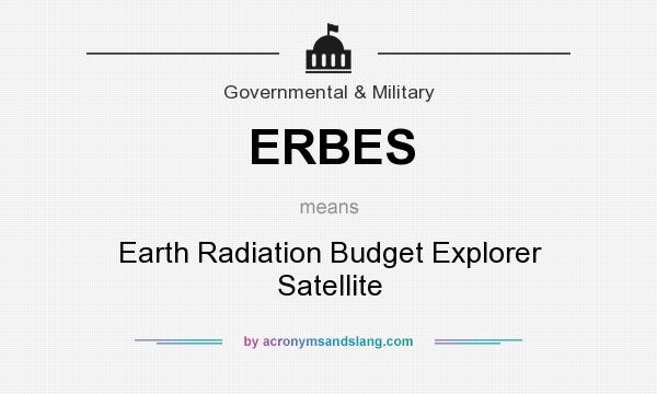 What does ERBES mean? It stands for Earth Radiation Budget Explorer Satellite