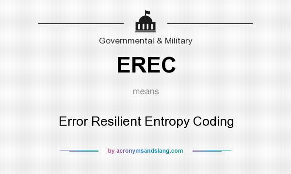 What does EREC mean? It stands for Error Resilient Entropy Coding