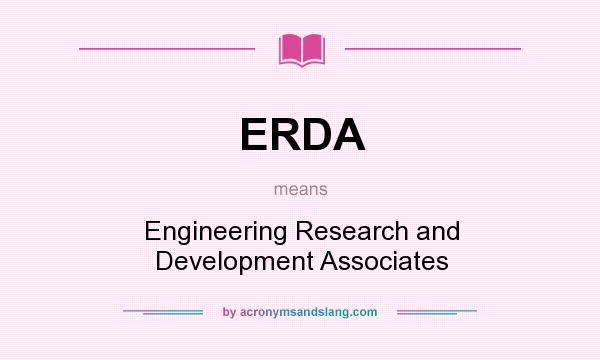 What does ERDA mean? It stands for Engineering Research and Development Associates