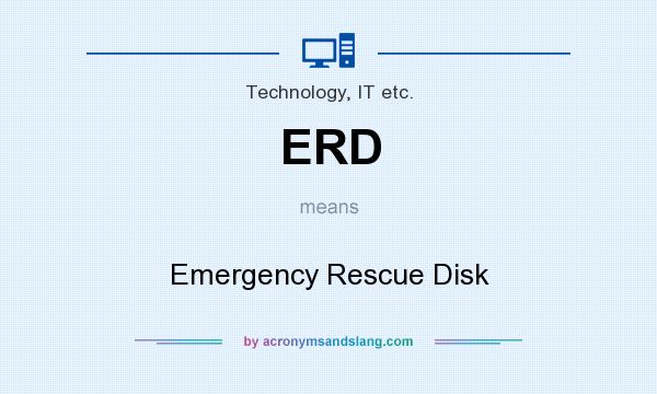 What does ERD mean? It stands for Emergency Rescue Disk