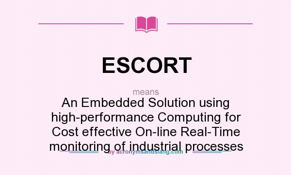 What does ESCORT mean? It stands for An Embedded Solution using high-performance Computing for Cost effective On-line Real-Time monitoring of industrial processes