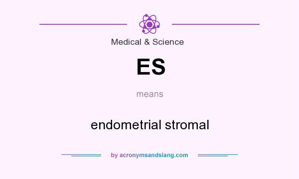 What does ES mean? It stands for endometrial stromal