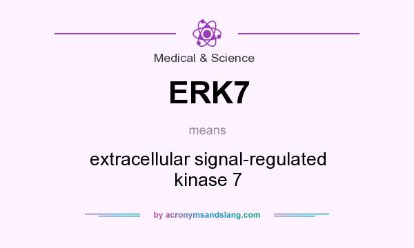 What does ERK7 mean? It stands for extracellular signal-regulated kinase 7
