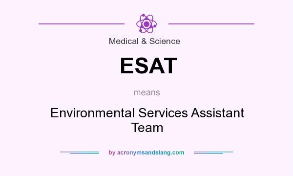 What does ESAT mean? It stands for Environmental Services Assistant Team