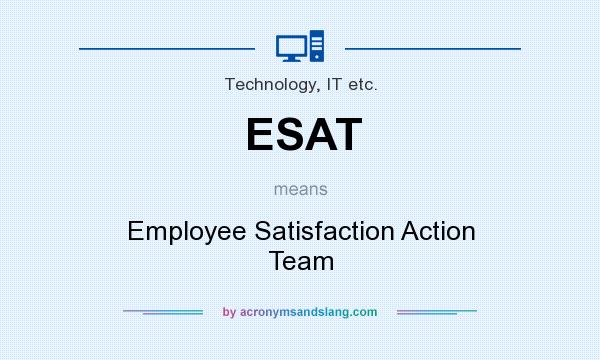What does ESAT mean? It stands for Employee Satisfaction Action Team