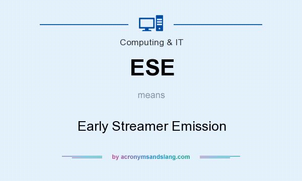 What does ESE mean? It stands for Early Streamer Emission