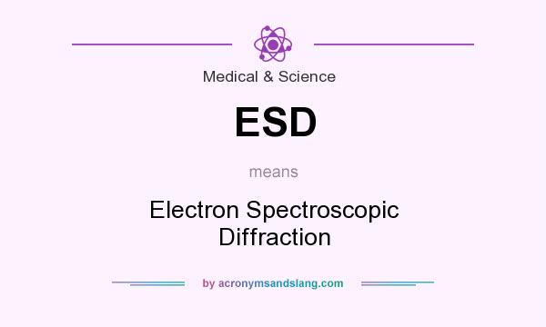 What does ESD mean? It stands for Electron Spectroscopic Diffraction