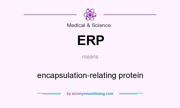 What does ERP mean? It stands for encapsulation-relating protein
