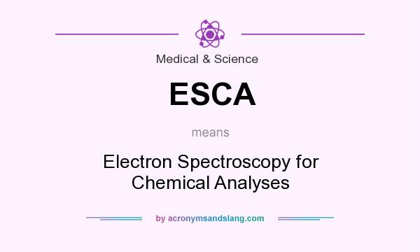 What does ESCA mean? It stands for Electron Spectroscopy for Chemical Analyses